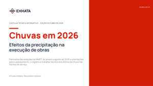 Capa da Cartilha Técnica Chuvas em 2026 - Exxata Engenharia
